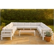 Meridian Furniture Nizuc White Outdoor Patio Modular Sectional