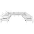 Meridian Furniture Nizuc White Outdoor Patio Modular Sectional