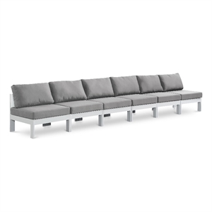 Meridian Furniture Nizuc Grey Outdoor Patio Modular Sofa