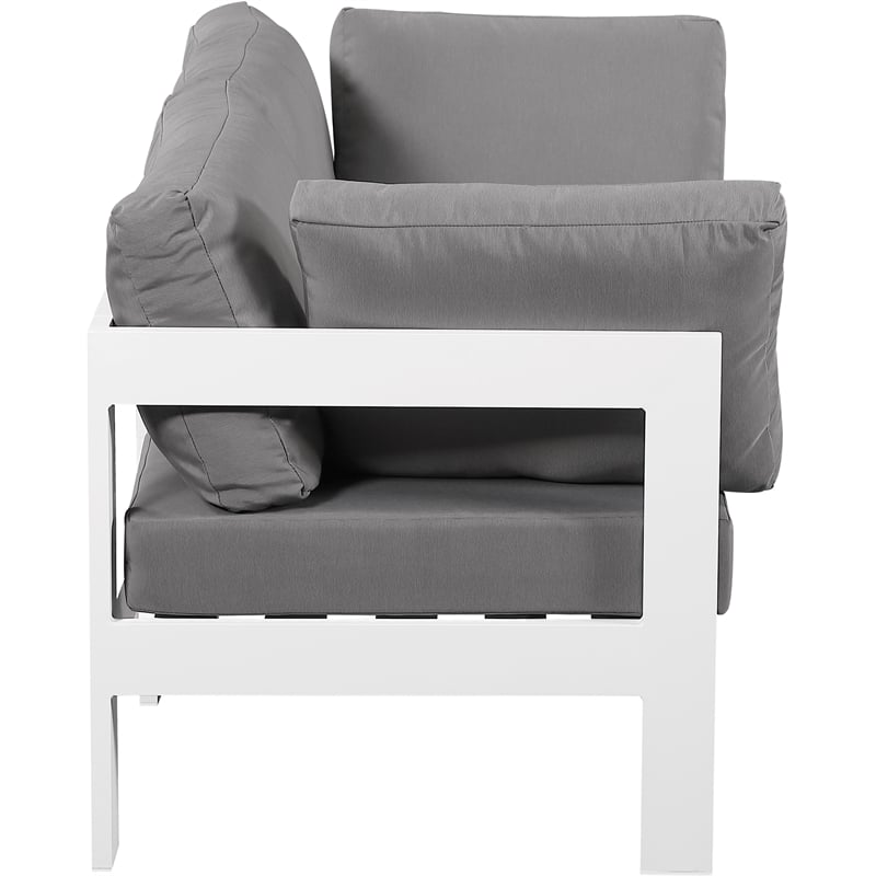 Meridian Furniture Nizuc Grey Outdoor Patio Modular Sofa