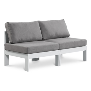 Meridian Furniture Nizuc Grey Outdoor Patio Modular Sofa