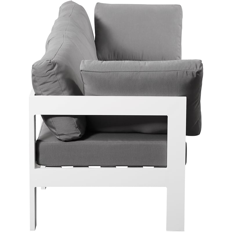 Meridian Furniture Nizuc Grey Outdoor Patio Modular Sofa