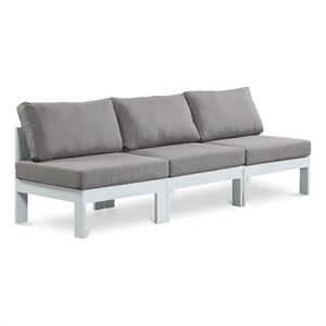 Meridian Furniture Nizuc Grey Outdoor Patio Modular Sofa