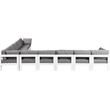 Meridian Furniture Nizuc Grey Outdoor Patio Modular Sectional