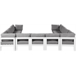 Meridian Furniture Nizuc Grey Outdoor Patio Modular Sectional