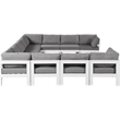 Meridian Furniture Nizuc Grey Outdoor Patio Modular Sectional