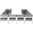 Meridian Furniture Nizuc Grey Outdoor Patio Modular Sectional