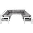 Meridian Furniture Nizuc Grey Outdoor Patio Modular Sectional