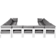 Meridian Furniture Nizuc Grey Outdoor Patio Modular Sectional