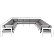 Meridian Furniture Nizuc Grey Outdoor Patio Modular Sectional