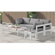 Meridian Furniture Nizuc Grey Outdoor Patio Modular Sectional