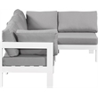 Meridian Furniture Nizuc Grey Outdoor Patio Modular Sectional