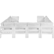 Meridian Furniture Nizuc White Outdoor Patio Modular Sectional