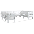 Meridian Furniture Nizuc White Outdoor Patio Modular Sectional