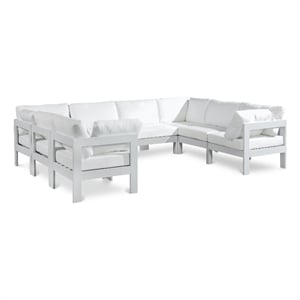 Meridian Furniture Nizuc White Outdoor Patio Modular Sectional