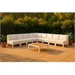 Meridian Furniture Nizuc White Outdoor Patio Modular Sectional