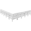 Meridian Furniture Nizuc White Outdoor Patio Modular Sectional