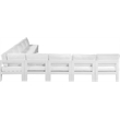 Meridian Furniture Nizuc White Outdoor Patio Modular Sectional