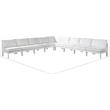 Meridian Furniture Nizuc White Outdoor Patio Modular Sectional