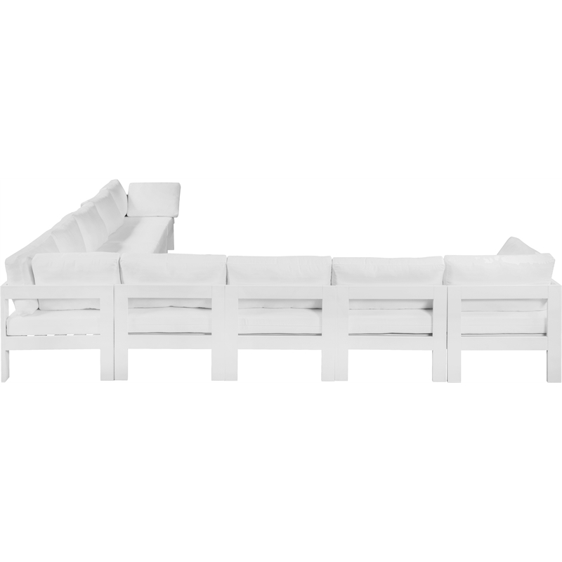 Meridian Furniture Nizuc White Outdoor Patio Modular Sectional