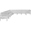 Meridian Furniture Nizuc White Outdoor Patio Modular Sectional