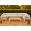 Meridian Furniture Nizuc White Outdoor Patio Modular Sectional