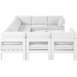 Meridian Furniture Nizuc White Outdoor Patio Modular Sectional