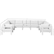 Meridian Furniture Nizuc White Outdoor Patio Modular Sectional