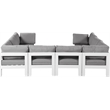 Meridian Furniture Nizuc Grey Outdoor Patio Modular Sectional