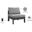 Meridian Furniture Nizuc Grey Outdoor Patio Armless Chair