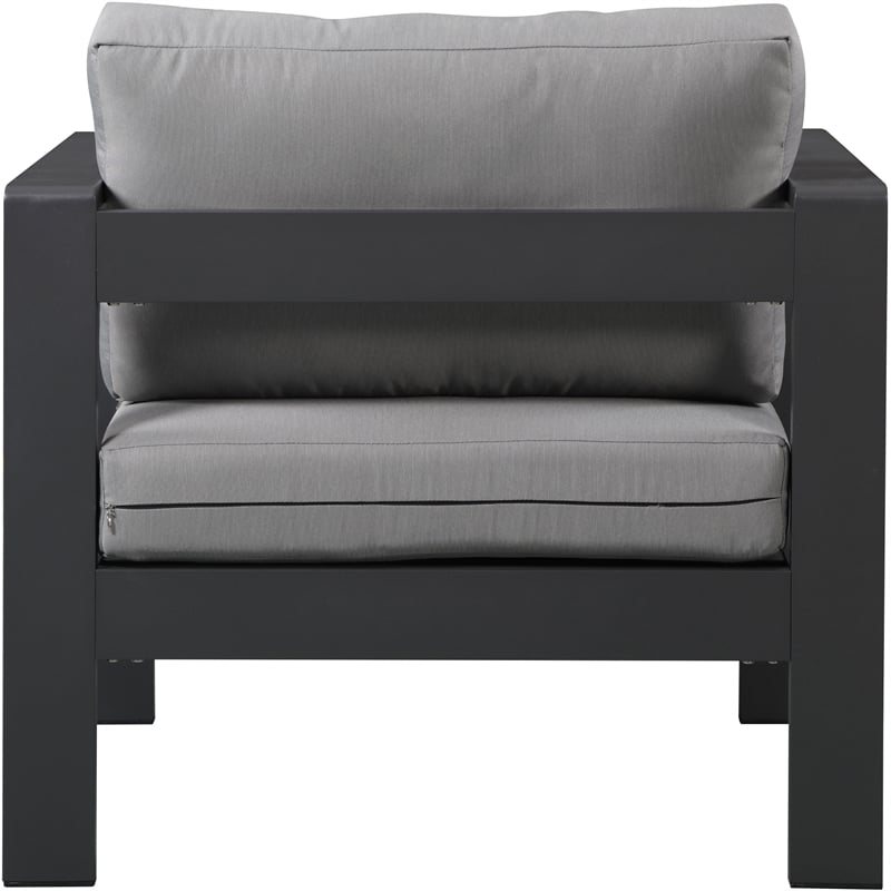 Meridian Furniture Nizuc Grey Outdoor Patio Arm Chair