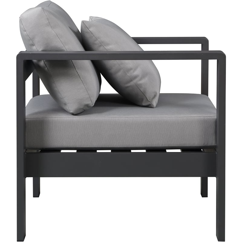 Meridian Furniture Nizuc Grey Outdoor Patio Arm Chair