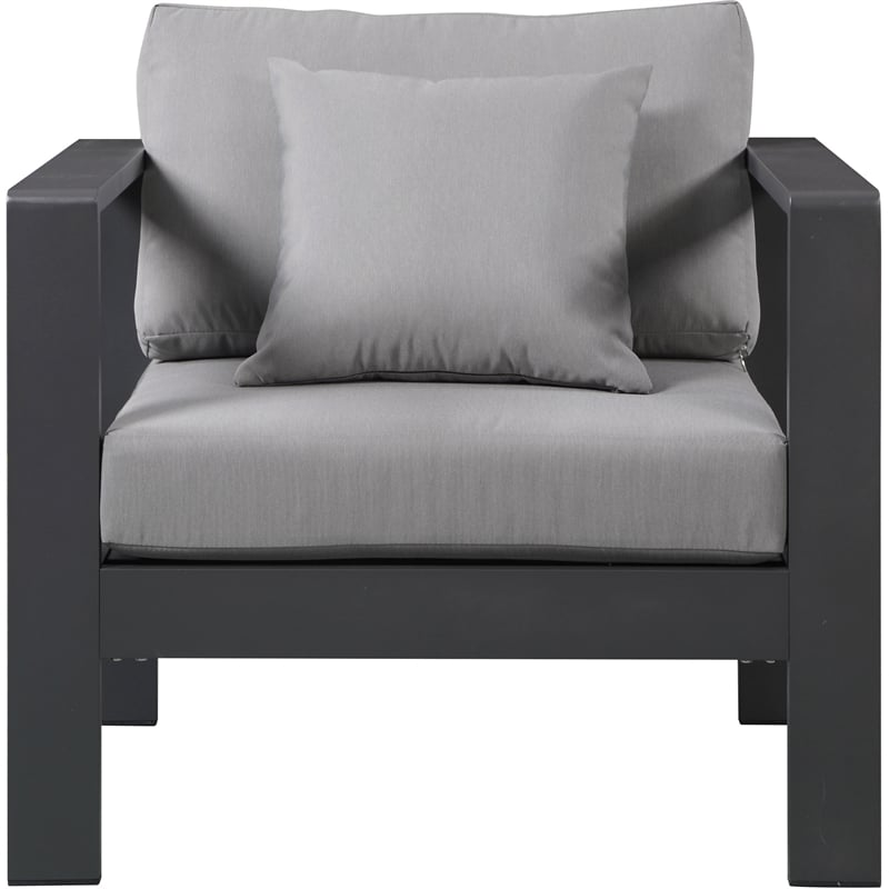Meridian Furniture Nizuc Grey Outdoor Patio Arm Chair