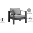 Meridian Furniture Nizuc Grey Outdoor Patio Arm Chair