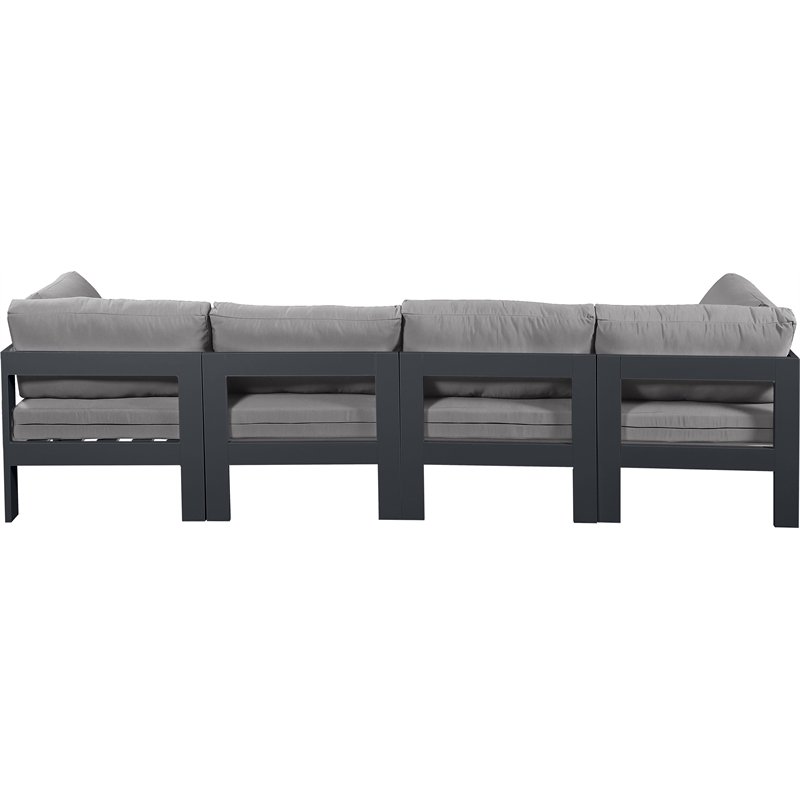 Meridian Furniture Nizuc Grey Outdoor Patio Modular Sofa