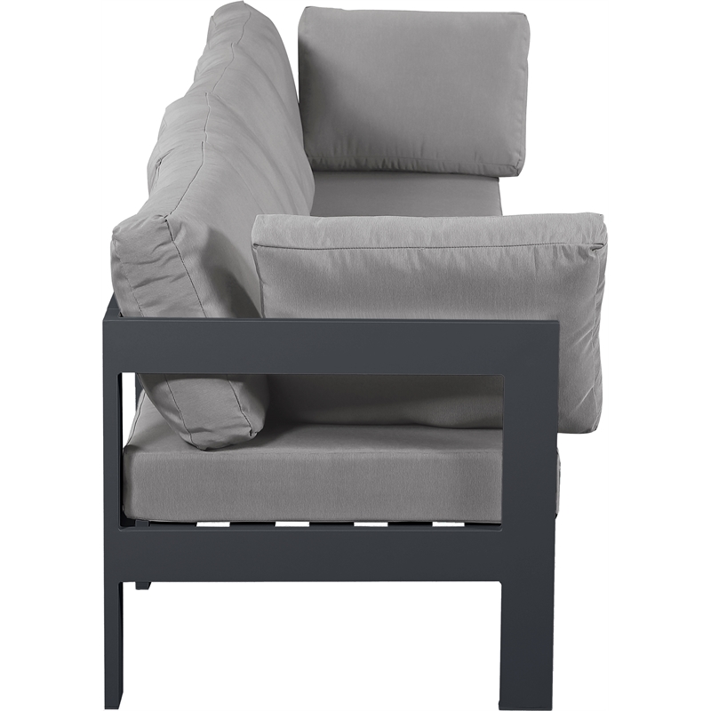 Meridian Furniture Nizuc Grey Outdoor Patio Modular Sofa
