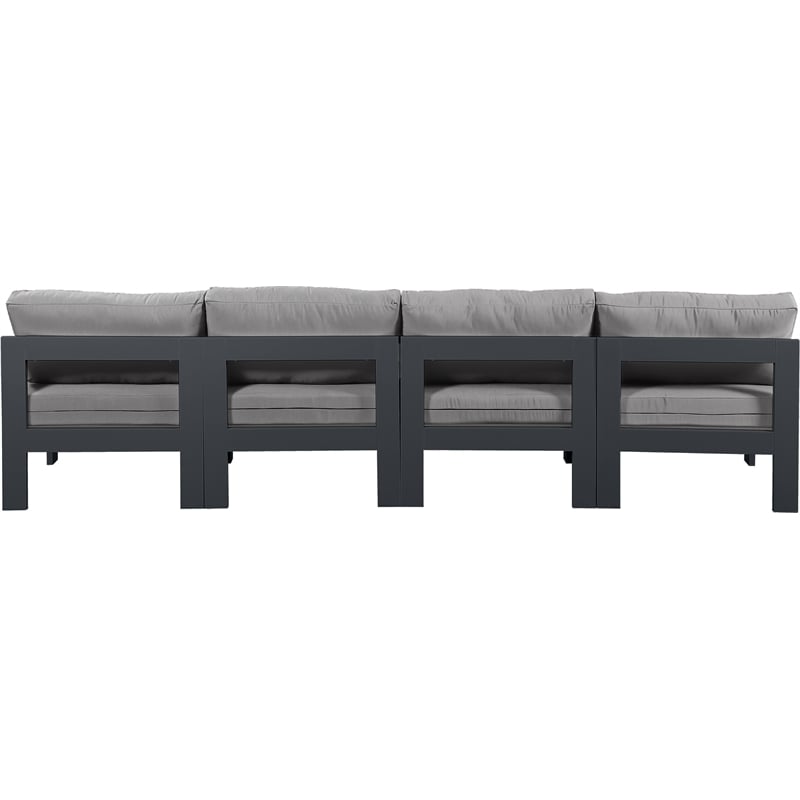 Meridian Furniture Nizuc Grey Outdoor Patio Modular Sofa