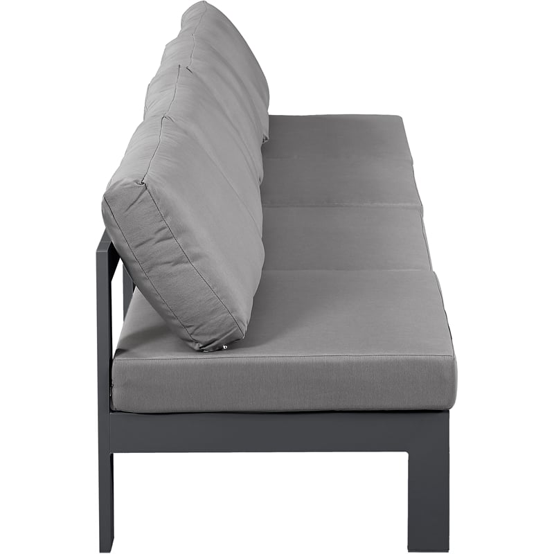 Meridian Furniture Nizuc Grey Outdoor Patio Modular Sofa
