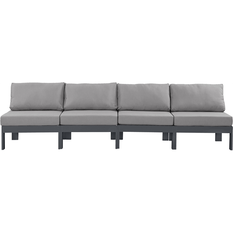 Meridian Furniture Nizuc Grey Outdoor Patio Modular Sofa