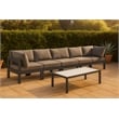 Meridian Furniture Nizuc Grey Outdoor Patio Modular Sofa