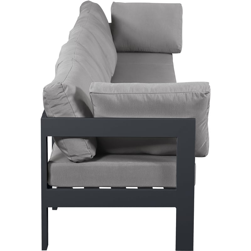Meridian Furniture Nizuc Grey Outdoor Patio Modular Sofa