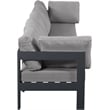 Meridian Furniture Nizuc Grey Outdoor Patio Modular Sofa