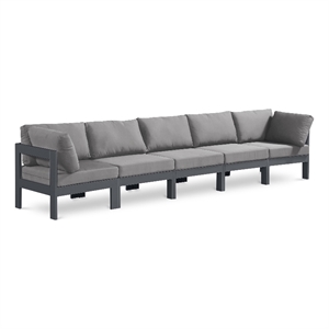 Meridian Furniture Nizuc Grey Outdoor Patio Modular Sofa