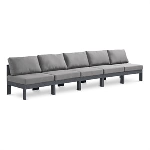 Meridian Furniture Nizuc Grey Outdoor Patio Modular Sofa