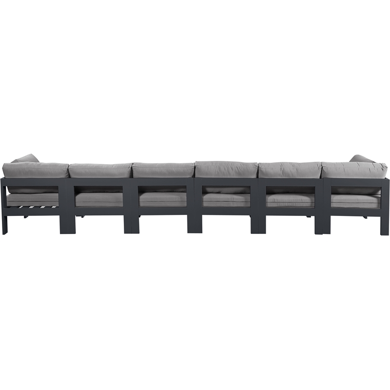 Meridian Furniture Nizuc Grey Outdoor Patio Modular Sofa