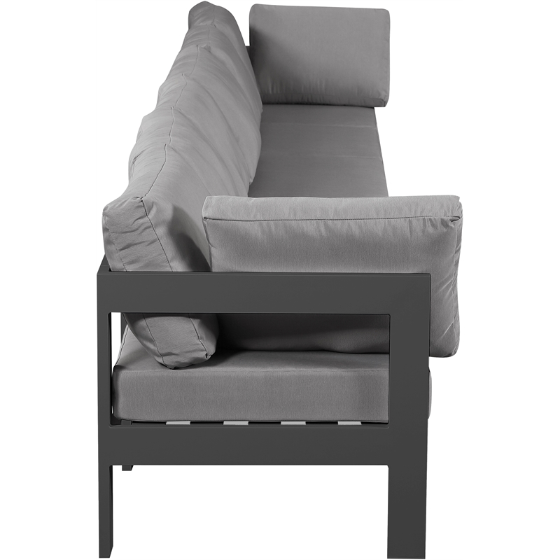 Meridian Furniture Nizuc Grey Outdoor Patio Modular Sofa