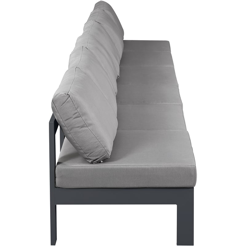 Meridian Furniture Nizuc Grey Outdoor Patio Modular Sofa