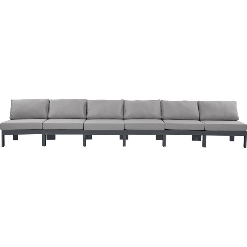 Meridian Furniture Nizuc Grey Outdoor Patio Modular Sofa