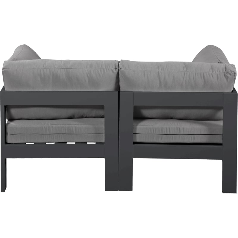 Meridian Furniture Nizuc Grey Outdoor Patio Modular Sofa