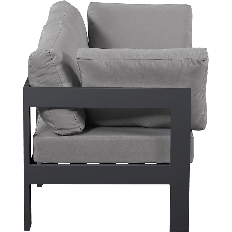 Meridian Furniture Nizuc Grey Outdoor Patio Modular Sofa